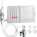 Water Flosser for Family Use, Oral Irrigator Non-Electric Safety Adjustable Faucet & Shower Spa, Water Pressure Dental Oral Care Tooth Cleaning.