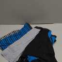 Hanes Men's Underwear Boxer Briefs Pack, Cool & Breathable Cotton Moisture-Wicking Underwear for Men, No Ride Up (Striped Blue - 6 Pack) M