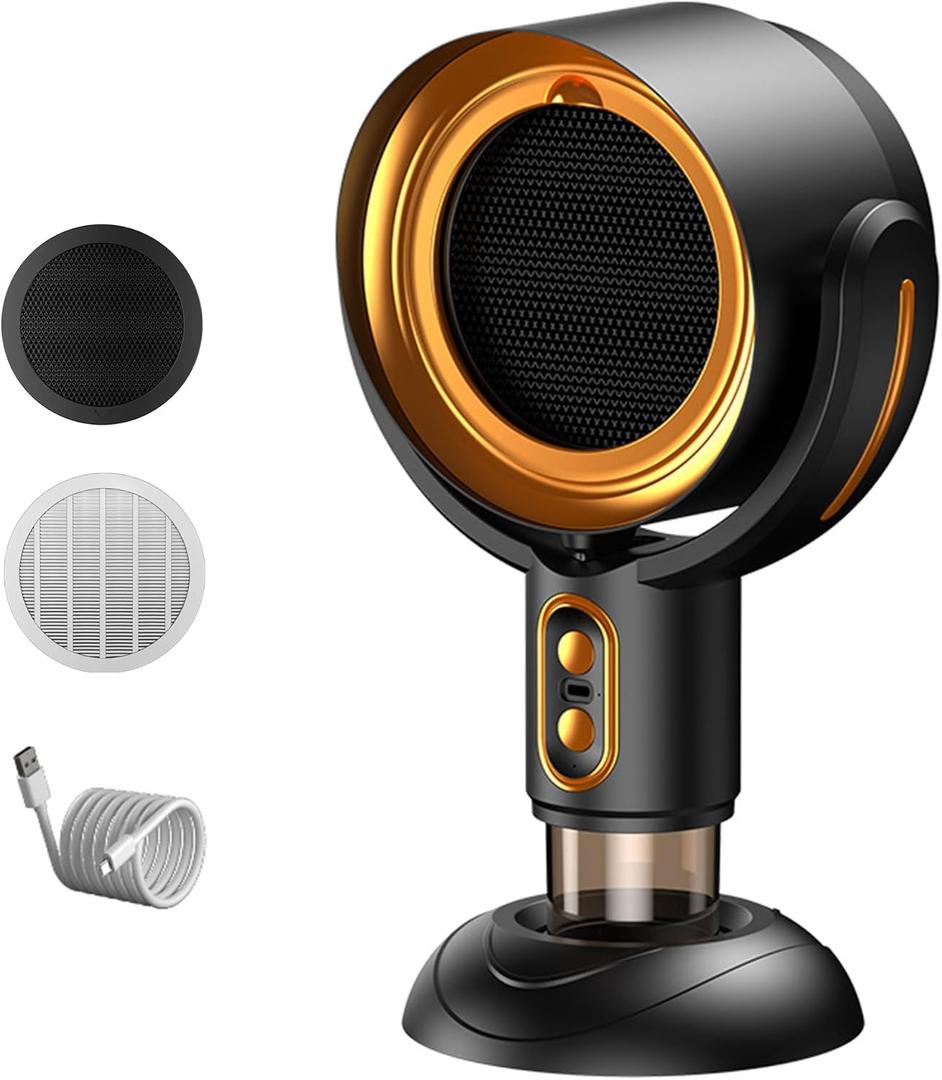 Puff Hide Fan Portable Exhaust fan, Removable Range Hood, Cooking Fume Purifier for and Washable Filter for Indoor BBQ,Hot Pot, Purple