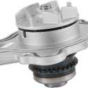 AW6348 Water Pump with Gasket Compatible with Ford Edge Fusion Flex Explorer Taurus 2011-2019 Compatible with Lincoln MKS MKZ MKT MKX MAZDA 6 CX9 with Double-Row Sprocket Engine 3.5L 3.7L