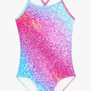 Girls Swimsuit One Piece Bathing Suit with Adjustable Straps Cute Little Kids Swimming Suits Beach Swimwear 4T-12,140