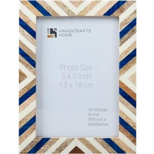 Handicrafts Home 5 by 7 Picture Frame for Home Decor, Tabletop & Wall hanging, Modern Home Decoration, Wooden Frame for Desk Decor, Office & Living Room, Shelf, Ideal Gift for Christmas, Hypno Dream