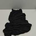 LILLUSORY Women's Casual Sleeveless Bodycon Beach Tank Ruched Mini Dresses (Large, Black)