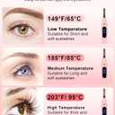 Heated Eyelash Curlers - Eye Lash Curler Heat - Mini Electric Eyelash Curler with LED Display 3 Temp Settings USB Rechargeable Natural Curling 24H Long Lasting for Women Makeup Tools Gifts