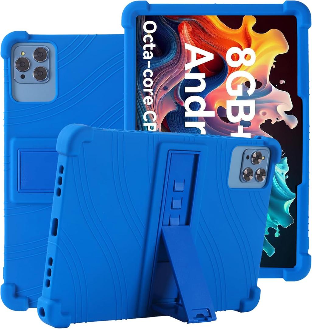 for 10.1 inch Android Tablet Case, Soft Silicone Cover Case 10.1'' for ROWT A10,Oscal/Aigopad/Jusysa/HAPPYBE/Moderness MB1001/Okaysea/Yqsavior/DOOGEE, Blue