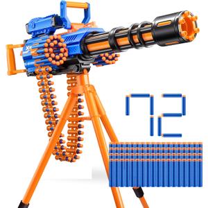 X-Shot Insanity Motorized Rage Fire by ZURU 72 Darts, Air Pocket Technology Darts, Dart Storage, Blasting Power, Auto Feeding Belt, Tripod & Scope, Outdoor Toy for Boys, Girls, Teens, Adults