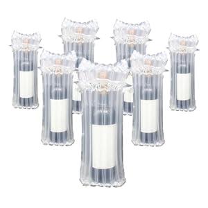 STAYWILD 10 Packs Wine Bottle Travel Protector & Inflatable Bags Airplane, Air Column Bubble Cushion Wrap Pouches for Shipping Packing Transport