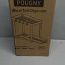 2 Pack Pull-Out Storage Organizers, Under Sink Organizer and Storage for Bathroom & Kitchen,Multi-Purpose Under Cabinet Organizers and storage Black