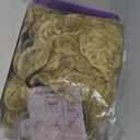 Mens 70s 80s Disco Blonde Curly Wig 5pcs Set (Wig+ Glasses+ Necklace+ Mustache+ Cap) for Rocker Halloween Costume Cosplay