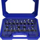 BITCUT Router Bits Set of 15 Pieces 1/2 Inch Router Bit Set Woodworking Tools for Beginners, Router Bits Sets Idea Gifts for Dad