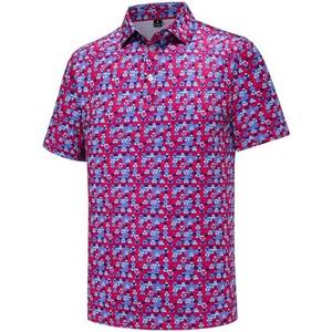 Men's Golf Polo Shirts Short Sleeve Performance Moisture Wicking Dry Fit Funny Golf Polo Shirts for Men, Size M