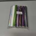 8-PackBriartw Laser Printer & Laminator Compatible Toner Reactive Foil | 16.4ft x 7.6in Per Roll Transfer Foil Paper Bundle | Perfect for DIY Crafts,Embossed Cards,Sparkly Craftwork,Scrapbooking (Grass green,Titanium gray,Light purple,Brown,White,Green,Purple,Bits of silver)