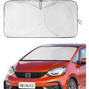 for Honda Fit 2024 Windshield Sun Shade Foldable Sunshade-for Honda Fit 2007-2022 2023 Windshield Cover 210T Reflective Front Window Protector Blocks UV Rays Sun Visor Car Accessories XXL(63" x39.4")