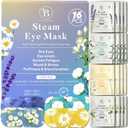16 Pack Steam Eye Mask Variety Set Lavender Chamomile Jasmine and Unscented, Heated Eye Masks for Dry Eyes Puffiness and Relaxation, Self Heating Warm Compress for Sleep and Travel