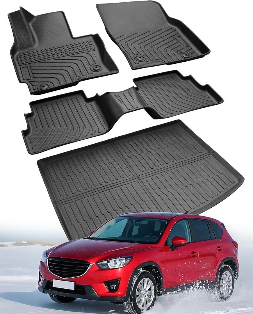 All Weather Car Floor Mats for Mazda CX5: 2013 2014 2015 2016