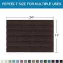 H.VERSAILTEX Bathroom Rugs Bath Rugs for Bathroom Non Slip Bath Mats Extra Thick Chenille Striped Rug 17" x 24" Absorbent Soft Shaggy Washable Dry Fast Bath Mats for Bath Room Floor - Chocolate