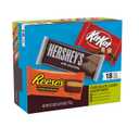 HERSHEY'S, KIT KAT and REESE'S Assorted Milk Chocolate Candy Variety Box, 27.3 oz (18 Count) (EXP 10/31/26)