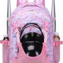 Baseball Softball Backpack for Kids Boys Girls 6-8 8-12 12-14 Large Youth Bat Bag for Gear Storage Baseball Softball Tball Equipment Back Pack with Separate Shoe Bag (Pink/White)