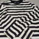 Zengjo Men's Casual Cotton Spandex Striped Crewneck Long-Sleeve T-Shirt Basic Pullover Stripe tee Shirt, Large