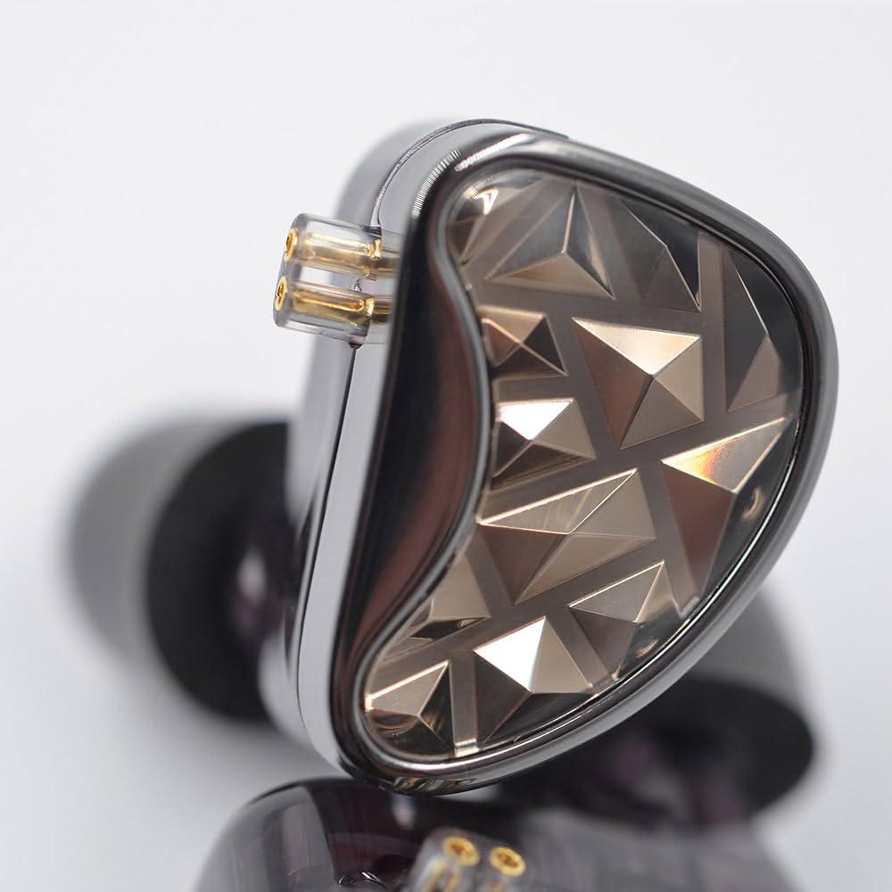 KZ AS24 in-Ear Monitor Headphone 24BA Drivers High-Performance IEM Earphones with 8 Tuning Switches, Noise Isolation Wired Earbuds for Musicians (Tuning Version,Black,No mic)