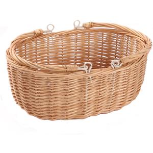 Wicker Picnic Baskets with Handles.Kingwillow. (Natural)
