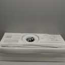 72Inch Large Brushed Nickel Ceiling Fans with Light and Remote Control,8 Wooden Blades,6-Speeed,3CCT,Quiet Reversible DC Motor,Indoor Outdoor Ceiling Fan for Patio/Living Room/Garden