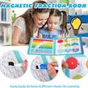 2026 New Magnetic Fraction Demonstration Book, Magnetic Fraction Tiles & Fraction Circles Set, Fraction Magnets for Teaching, A Hands-On Visual Fraction Learning Set