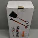 45'' Extendable Ice Brush and Ice Scraper 40'' Car Snow Shovel Snow Removal Tools 5 in 1 Foam Grip Snow Brush with Squeegee 180° Pivoting Brush Head for Cars Windshield, Vehicle, Trucks, SUVs