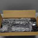 Calmootey Double Rod Clothing Garment Rack,Rolling Hanging Clothes Rack,Portable Clothes Organizer for Bedroom,Living Room,Clothing Store,Black