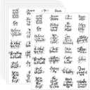 Glenmal 840 Pcs Inspirational Sticker Mothers Day Sticker Graduation 2026 Motivational Decal Kindness Aesthetic Word Decal for Adults Nurse Teacher Appreciation Journaling Scrapbook(Transparent Color)