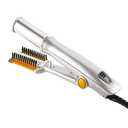 2 in 1 Curling Iron, Hair Curling Wand, for Short & Long Hair, Hair Curling Tools for Styling, Travel Hot Rollers, Ceramic Curling Tongs, Heated Round Brush, Adjustable Temperature