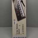 61 key keyboard Piano,Portable Electronic Digital Piano,Built In Dual Speakers,External Microphone,Power Plug,Rich Teaching Content,Multi-Functional Electronic Piano Suitable For Beginners (Black)