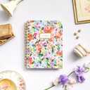 Day Designer Mini Lined Notebook, Blurred Spring Cover | 6.625 x 8.3" | Features wire binding, reinforced corners, sturdy hard cover and interior pocket, perfect for planning, note-taking, and everyday use (6.625 x 8.3 x 1", Blurred Spring)