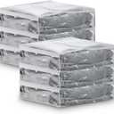 6 Pcs Clear Zippered Sweater Storage Bags with Zipper Plastic Sheet Organizer and Storage for Clothing Blankets Sheet Linen Bed Pillow Cube Organizer(16 x 12 x 4 Inch)