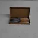 GREBSTK 4 Pcs Wood Chisel Set, CRV Steel Bevel Sharp Edge Bench Chisels with Edge Cover, Comfortful Beech Handle, for Woodworking and DIY Projects, 9.5"x(1/4", 1/2", 3/4", 1")