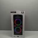 Karaoke Machine with 2 Wireless Microphones, Portable PA System Big Bluetooth Speaker with LED Lights, Remote Control Support Bass/Treble Adjustment, TF Card/USB, REC for Adult Kids Home Party