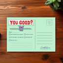 4 x Funny Cat Birthday Cardfor Women, Men, Coworkers, Friends & Family plus Free bonus Postcard included - a little birdie told us you're a year older