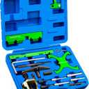 18pcTiming Tool for Ford, Engine Timing Tool Kit Camshaft Flywheel Locking Tools for Ford Fiesta Fusion Escape Mazda 1.4 1.6 1.8 2.0 Di/TDCi/TDDi ECOBOOST 1.6 Ti-VCT 1.5 1.6 VVT 2.5L Replace 303-1097 (Green)