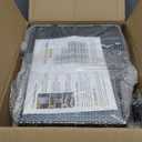 BALEINE 12 Pack Stackable Shoe Storage Boxes Fit Size 9, Thickened Clear Shoe Box Bins with Lids, Plastic Foldable Organizer Sneaker Storage Containers (Large, Black)