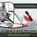 Franklin Sports Kids Portable Street Hockey Goal + Shooter Tutor Set - Pop Up Folding Net with Goalie Target Included - 2-in-1 Goal Set