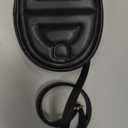 Black H cross bag for women,Fashion Small crossbody pack, Popular exquisite leather belt bag for women.