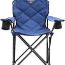 SUNNYFEEL XXL Oversized Camping Chair Heavy Duty 800 LBS for Big Tall People Padded Portable Folding Quad Lawn Chairs with Armrest Cup Holder & Pocket for Outdoor/Travel/Picnic/Camp/Sports, 27 inches x 41 inches x 42 inches