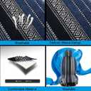 PONYJOYUP Baja Saddle Blanket Car Seat Covers 9PCS Full Set, Breathable and Washable Striped Woven Automotive Vehicle Seat Cover, Universal Seat Cover for Sedan, SUV, Truck, Airbag Compatible