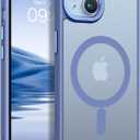 BENTOBEN Magnetic for iPhone 14 Plus Case, [Compatible with MagSafe] Translucent Matte Frosted Slim Lightweight Shockproof Women Men Girl Protective Cover Case for iPhone 14 Plus 6.7",Light Blue