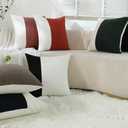 Graphite Grey Luxury Decorative Throw Pillow Covers Patchwork Textured Boucle Square Couch Pillowcase for Home Living Room Decor Cushion Cases, 1 Pack, 24 x 24 Inches