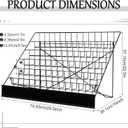 Queekay 6 Tier Wire Countertop Rack black Comic Book Holders Wide Wire Magazine Rack Tabletop Display Stand for Table Top Book Brochure Literature Comic Greeting Card Shelf Holder Stand