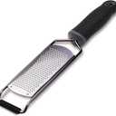 Stainless Steel Cheese Grater, Ergonomic Soft Handle Lemon Ginger Potato Zester with Plastic Cover