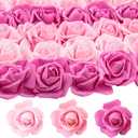 Geosar 200 Pcs Artificial Rose Flower Heads Bulk Fake Foam Roses Mini Faux Flower for Bridal Shower Wedding Flower Arrangements Centerpiece DIY(1.77 Inch,Pink Series)
