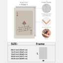Trendy Ace of Spades Posters Retro Playing Card Wall Art Inspiring Quote Poster Beige Ace Card Motivational Aesthetic Preppy Y2k Room Decor for Girly Coquette Apartment Bedroom 16x24inch Framed (16L" x 24W")