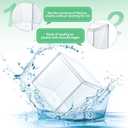 Yulejo Modern Storage Box, Clear Acrylic Box with Lid, 2.9 x 2.9 x 2.9 Inch, 48 Pieces